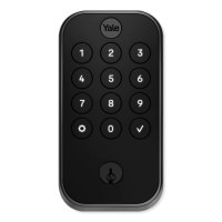 Yale Pro 2 Keyed Lock Pushbutton Keypad with Z-Wave Plus, Black Suede
